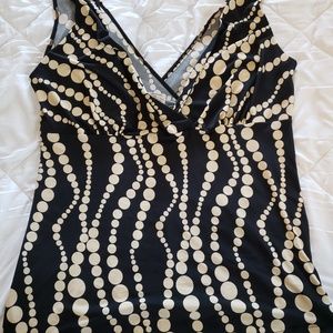 NWT Black & Tan Colored Dressy Tank
